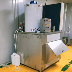 3吨片冰机交付哈尔滨某肉类加工厂